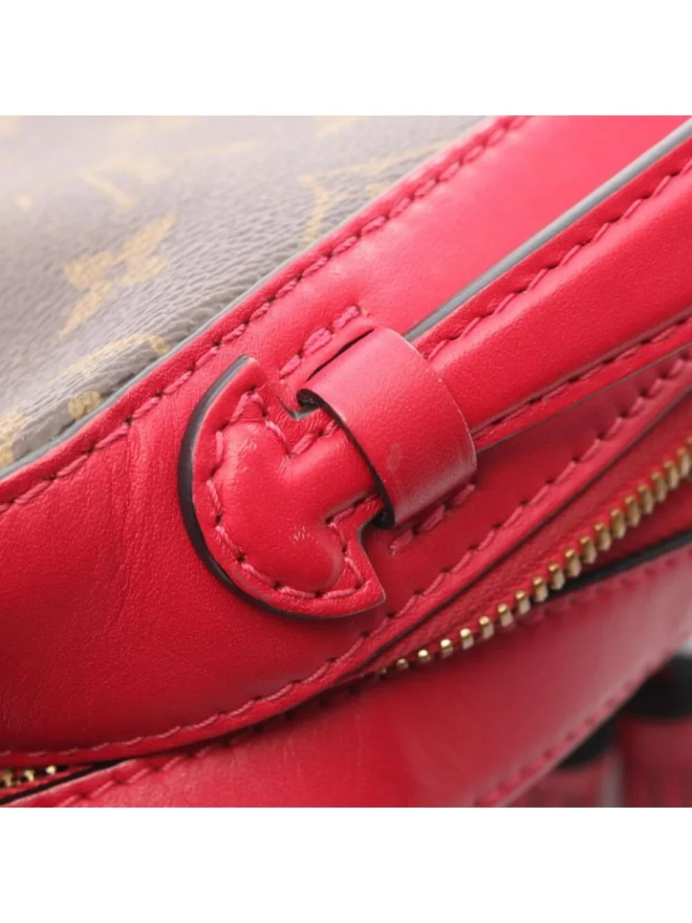 Louis Vuitton Shoulder Bag Saintonge Monogram Freesia Canvas Leather
